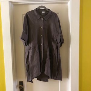 Linen summer jacket tunic